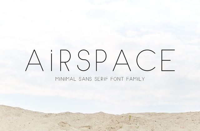 Air Space Font preview